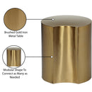  Meridian Dimple Gold Iron End Table IMAGE 5