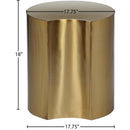  Meridian Dimple Gold Iron End Table IMAGE 6