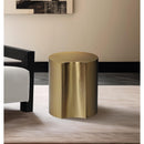  Meridian Dimple Gold Iron End Table IMAGE 2