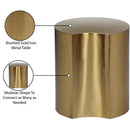  Meridian Dimple Gold Iron End Table IMAGE 5