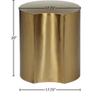 Meridian Dimple Gold Iron End Table IMAGE 6