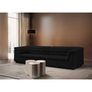 Meridian Dimple Silver Iron 3 pc Modular Nesting Coffee Table IMAGE 2