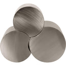  Meridian Dimple Silver Iron 3 pc Modular Nesting Coffee Table IMAGE 4