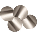  Meridian Dimple Silver Iron 4 pc Modular Nesting Coffee Table IMAGE 4