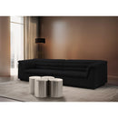  Meridian Dimple Silver Iron 4 pc Modular Nesting Coffee Table IMAGE 2