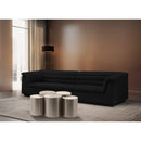  Meridian Dimple Silver Iron 5 pc Modular Nesting Coffee Table IMAGE 2