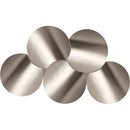  Meridian Dimple Silver Iron 5 pc Modular Nesting Coffee Table IMAGE 4