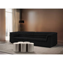  Meridian Dimple Silver Iron 5 pc Modular Nesting Coffee Table IMAGE 2
