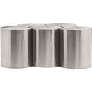  Meridian Dimple Silver Iron 5 pc Modular Nesting Coffee Table IMAGE 3
