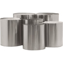  Meridian Dimple Silver Iron 6 pc Modular Nesting Coffee Table IMAGE 3