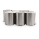  Meridian Dimple Silver Iron 6 pc Modular Nesting Coffee Table IMAGE 1