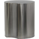  Meridian Dimple Silver Iron End Table IMAGE 3