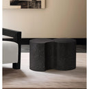  Meridian Dimple Black Iron 2 pc Modular Nesting End / Side Table IMAGE 2