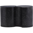  Meridian Dimple Black Iron 2 pc Modular Nesting End / Side Table IMAGE 3