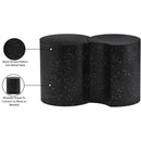  Meridian Dimple Black Iron 2 pc Modular Nesting End / Side Table IMAGE 5