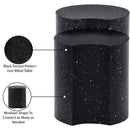  Meridian Dimple Black Iron 2 pc Modular Nesting End / Side Table IMAGE 5