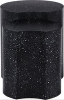  Meridian Dimple Black Iron 2 pc Modular Nesting End / Side Table IMAGE 3