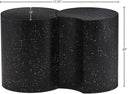  Meridian Dimple Black Iron 2 pc Modular Nesting End / Side Table IMAGE 6