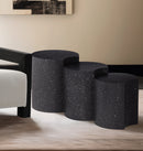  Meridian Dimple Black Iron 3 pc Modular Nesting End / Side Table IMAGE 2