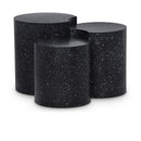  Meridian Dimple Black Iron 3 pc Modular Nesting End / Side Table IMAGE 1