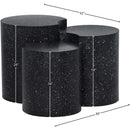  Meridian Dimple Black Iron 3 pc Modular Nesting End / Side Table IMAGE 4