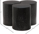  Meridian Dimple Black Iron 3 pc Modular Nesting Coffee Table IMAGE 5