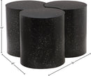  Meridian Dimple Black Iron 3 pc Modular Nesting Coffee Table IMAGE 6