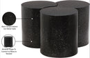  Meridian Dimple Black Iron 3 pc Modular Nesting Coffee Table IMAGE 5