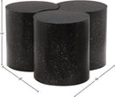  Meridian Dimple Black Iron 3 pc Modular Nesting Coffee Table IMAGE 6