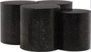  Meridian Dimple Black Iron 4 pc Modular Nesting Coffee Table IMAGE 3