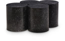  Meridian Dimple Black Iron 4 pc Modular Nesting Coffee Table IMAGE 1