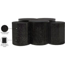  Meridian Dimple Black Iron 5 pc Modular Nesting Coffee Table IMAGE 5