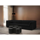  Meridian Dimple Black Iron 6 pc Modular Nesting Coffee Table IMAGE 2