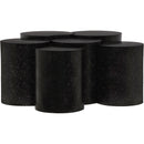  Meridian Dimple Black Iron 6 pc Modular Nesting Coffee Table IMAGE 3