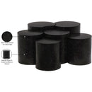  Meridian Dimple Black Iron 6 pc Modular Nesting Coffee Table IMAGE 5