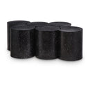  Meridian Dimple Black Iron 6 pc Modular Nesting Coffee Table IMAGE 1