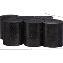  Meridian Dimple Black Iron 6 pc Modular Nesting Coffee Table IMAGE 6