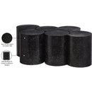  Meridian Dimple Black Iron 6 pc Modular Nesting Coffee Table IMAGE 5