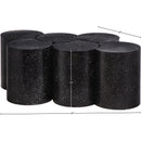  Meridian Dimple Black Iron 6 pc Modular Nesting Coffee Table IMAGE 6