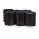  Meridian Dimple Black Iron 6 pc Modular Nesting Coffee Table IMAGE 1