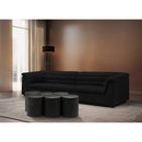  Meridian Dimple Black Iron 6 pc Modular Nesting Coffee Table IMAGE 2
