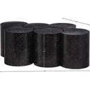  Meridian Dimple Black Iron 6 pc Modular Nesting Coffee Table IMAGE 6