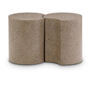  Meridian Dimple Taupe Iron 2 pc Modular Nesting End / Side Table IMAGE 1