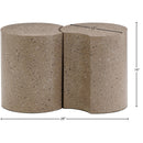  Meridian Dimple Taupe Iron 2 pc Modular Nesting End / Side Table IMAGE 6