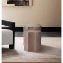  Meridian Dimple Taupe Iron 2 pc Modular Nesting End / Side Table IMAGE 2