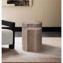  Meridian Dimple Taupe Iron 2 pc Modular Nesting End / Side Table IMAGE 2