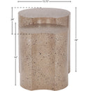  Meridian Dimple Taupe Iron 2 pc Modular Nesting End / Side Table IMAGE 6