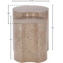 Meridian Dimple Taupe End Table IMAGE 6