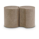  Meridian Dimple Taupe Iron 2 pc Modular Nesting End / Side Table IMAGE 1