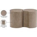  Meridian Dimple Taupe Iron 2 pc Modular Nesting End / Side Table IMAGE 5